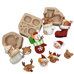 Molde de Silicone PG Natalinos - Cód 752