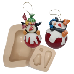 Molde de Silicone Pinguim