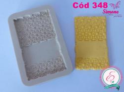 Molde de Silicone Plaquinha quadriculada - cód 348