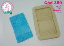 Molde de Silicone Plaquinha X - cód 359