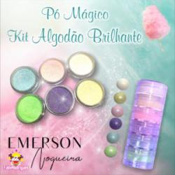 Pó Mágico Kit Algodão Doce Brilhante