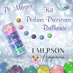 Pó Mágico Kit Pedras Preciosas Brilhante