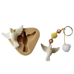 Molde de Silicone Pomba Divino P - Cód 035