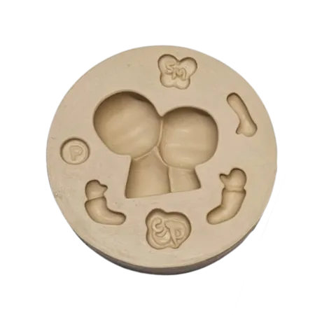 Molde de Silicone Agarradinhos Paixão P - Cód 2335