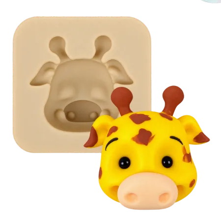Molde de Silicone Aplique Safari Girafa - Cód 67