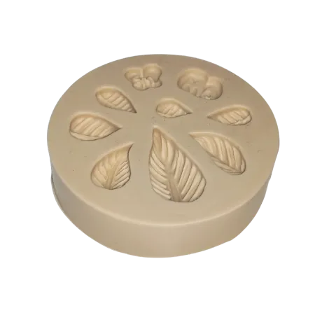 Molde de Silicone Base Mini Folhas - Cód 2354