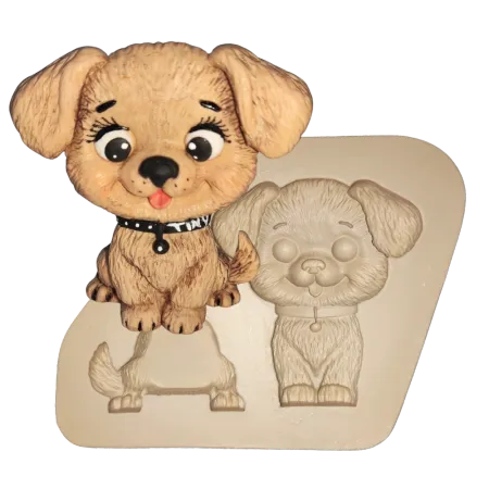 Molde de Silicone Cachorrinho Cut - Cód 2401