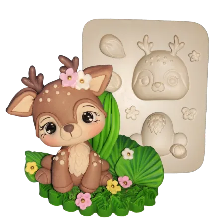 Molde de Silicone Cervo - Cód 2399