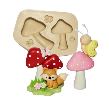 Molde de Silicone Cogumelo Paixão M - Cód 2339