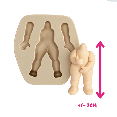 Molde de Silicone Corpo Individual Lou G - Cód 717