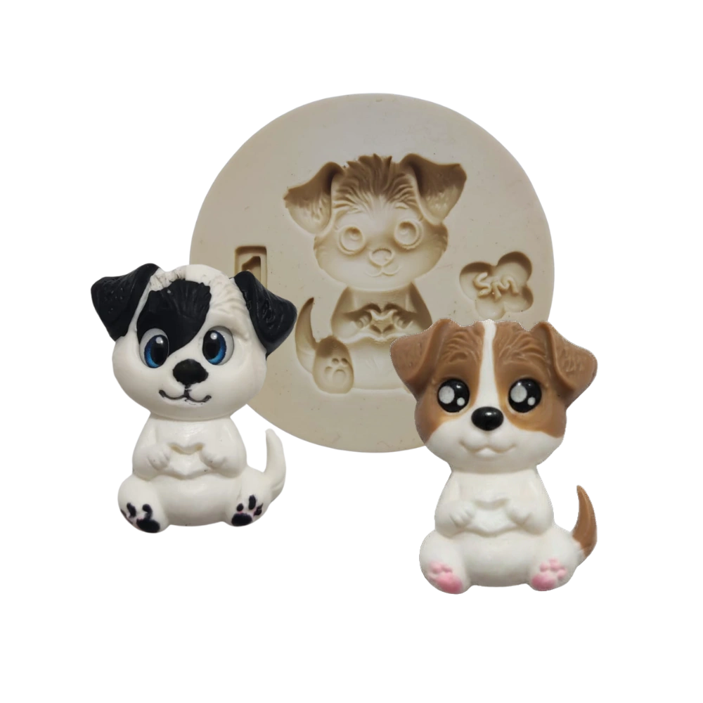Molde de Silicone Dog Love 1 - Cód 2298