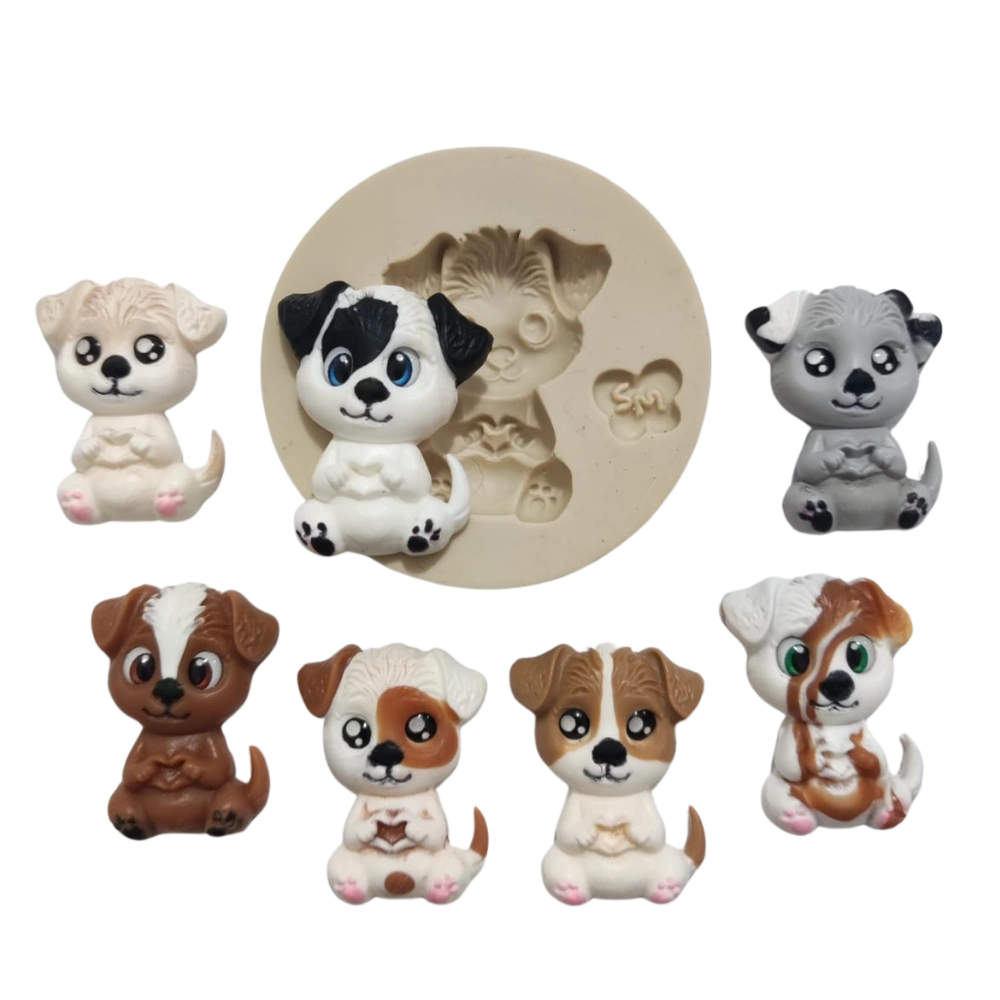 Molde de Silicone Dog Love 1 - Cód 2298