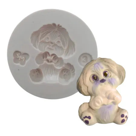 Molde de Silicone Dog Love 3 - Cód 2300