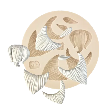 Molde de Silicone Fábrica de Gnomos - Barbas - Cód 2374