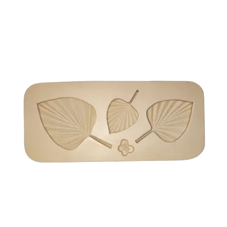 Molde de Silicone Folhas Leque - Cód 2404