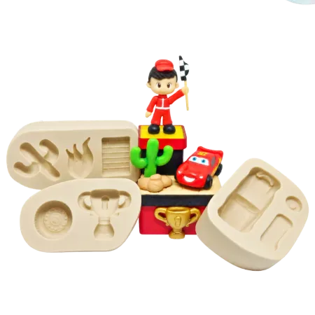 Molde de Silicone Kit Carro Combo - Cód 406