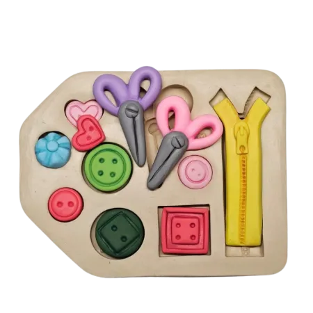Molde de Silicone Kit Costura Paixão - Cód 1190
