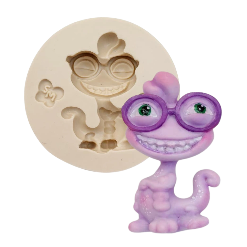 Molde de Silicone Lagartinha Monstro - cód 2328
