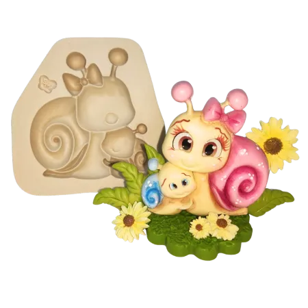 Molde de Silicone Mamãe Caramujo - Cód 2403