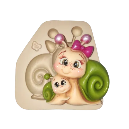 Molde de Silicone Mamãe Caramujo - Cód 2403