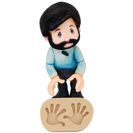 Molde de Silicone Mãos - Cód 474