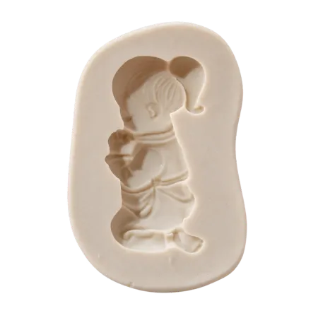 Molde de Silicone Menina Rezando - Cód 079