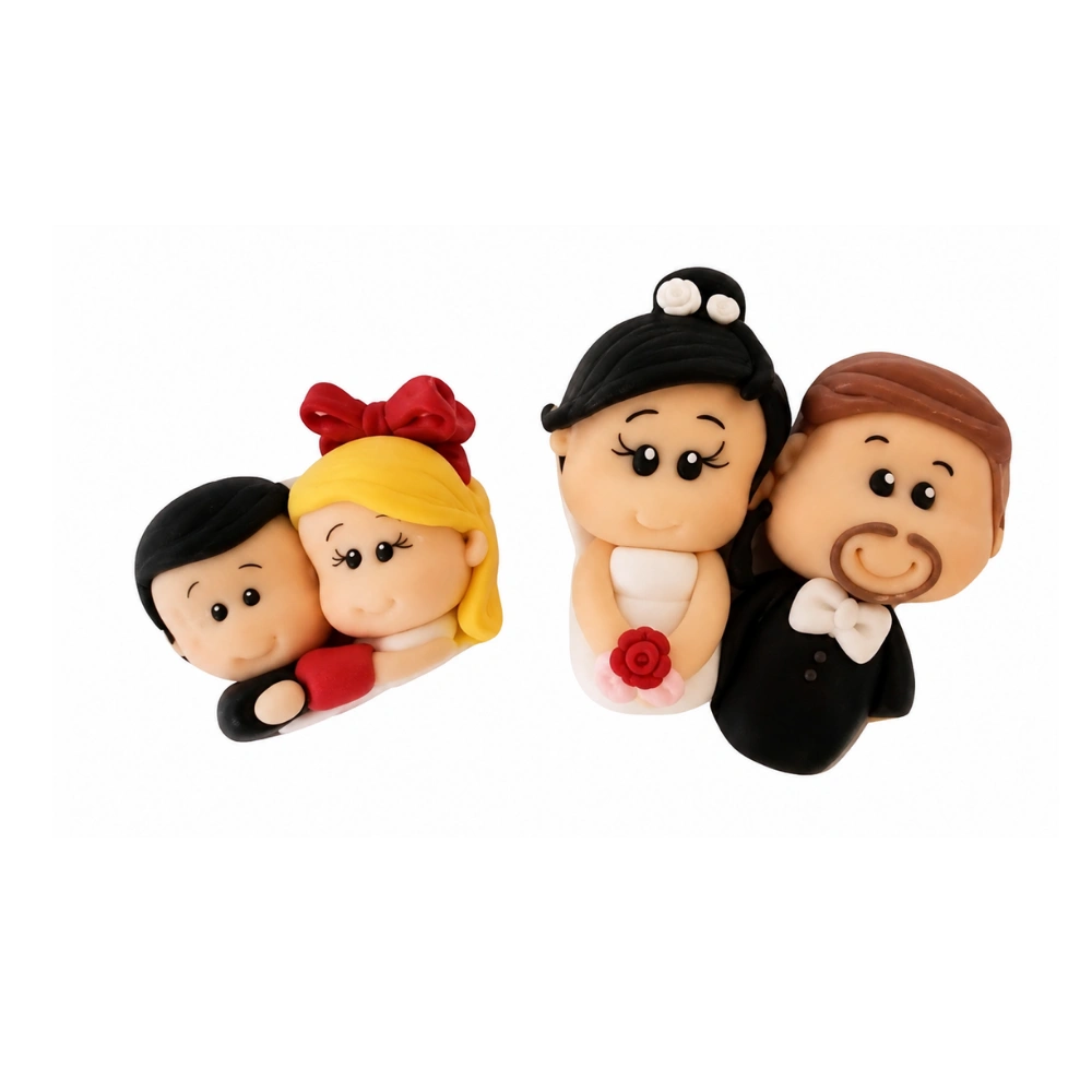 Molde de silicone - Mini noivos Paixão cód 129