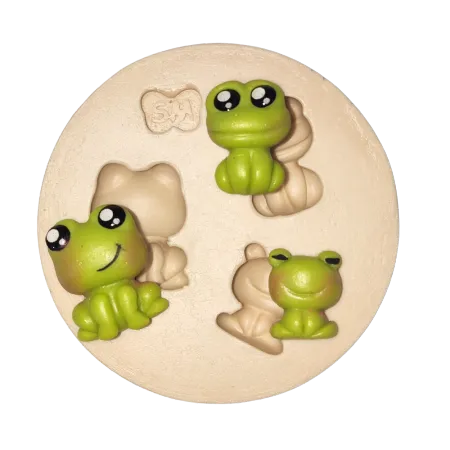 Molde de Silicone Miniaturas Sapinhos - Cód 2379