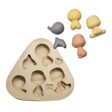 Molde de Silicone Miudinhos Paixão - Cód 2349