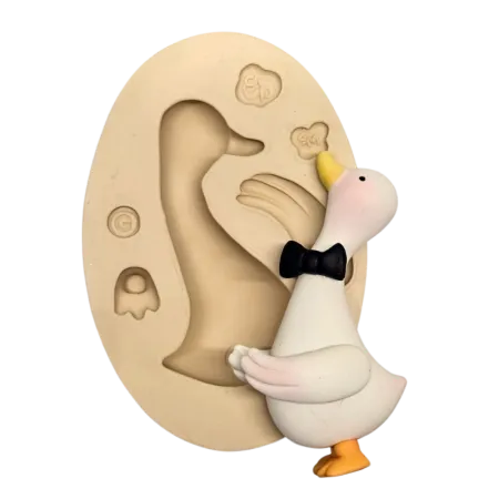 Molde de Silicone Patinho Paixão G - Cód 2344