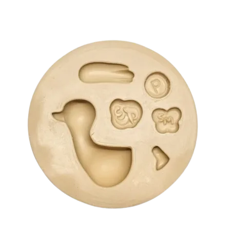 Molde de Silicone Patinho Paixão P - Cód 2342