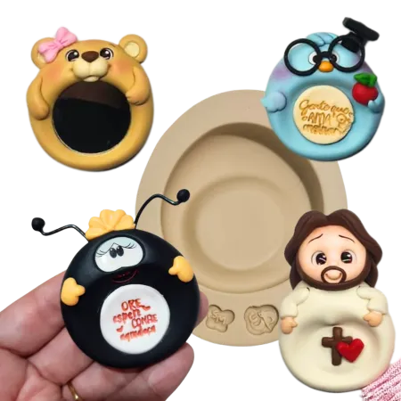Molde de Silicone Pedra da Calma Paixão Oval - Cód 2329