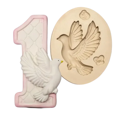 Molde de Silicone Pomba Realista Paixão - Cód 2334