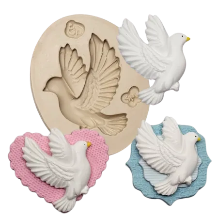 Molde de Silicone Pomba Realista Paixão - Cód 2334