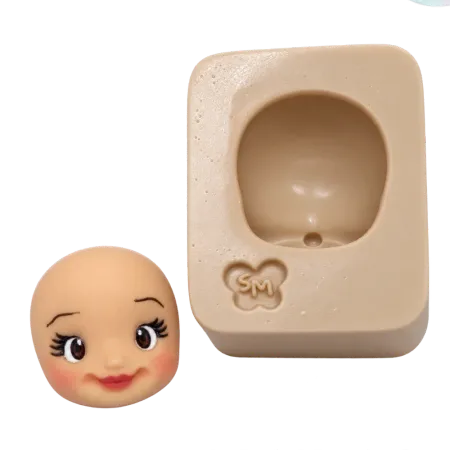 Molde de Silicone Rostinho Estilo Infantil P - Cód 748