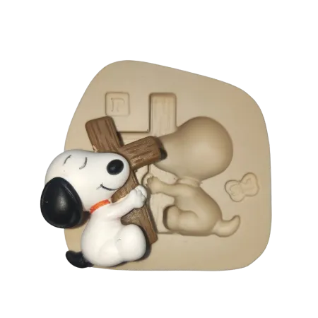 Molde de Silicone Snopdog Cruz Fofinho P - Cód 2415