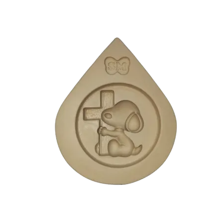 Molde de Silicone Snopdog Cruz Medalha - Cód 2413