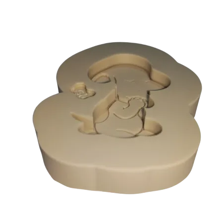 Molde de Silicone Snopdog Rezando Estilo Cartoon - Cód 2418