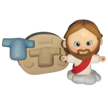Molde de Silicone Temas Biblícos Paixão Túnica Mini - Cód 2412