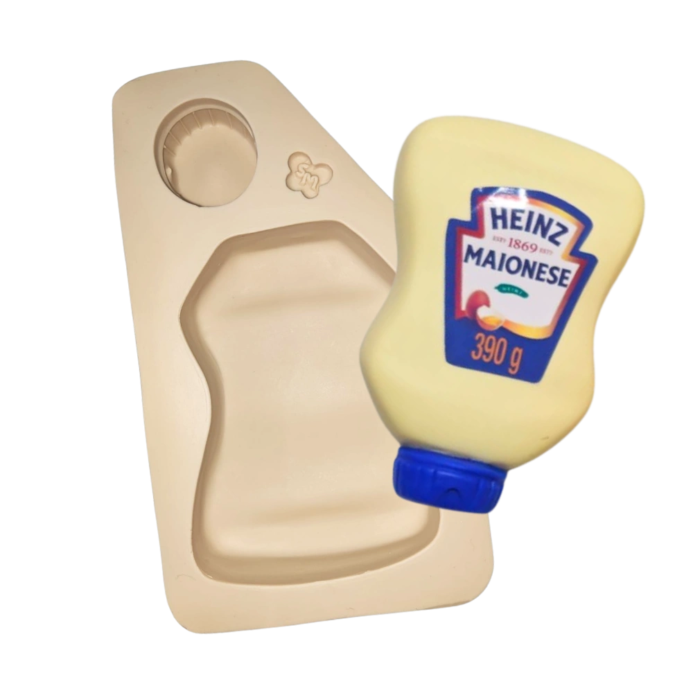 Molde de Silicone Vidro Maionese Paixão G -  Cód 1215