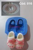 Molde de Silicone Par de Sapatos GG -  Cód 016