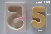 Molde de Silicone Número 5 GG - Cód 105