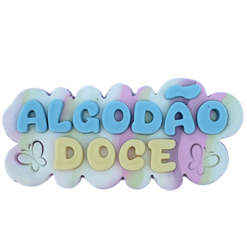 Molde de Silicone Alfabeto algodão doce - cod 1574