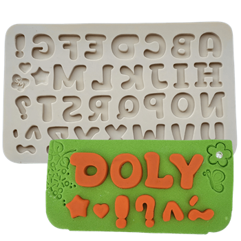 Molde de Silicone Alfabeto doly - cod 1573