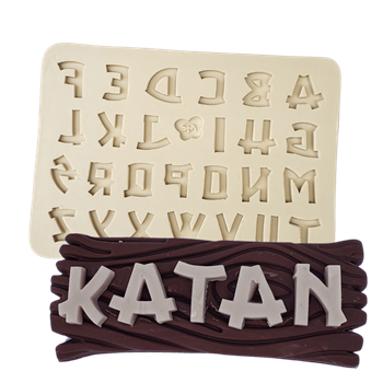 Molde de Silicone Alfabeto katan - cod 1576