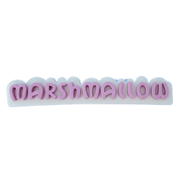 Molde de Silicone Alfabeto marshmallow- cod 1578