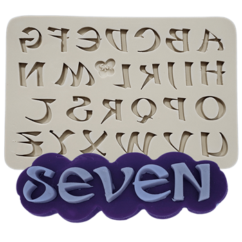 Molde de Silicone Alfabeto seven - cod 1575