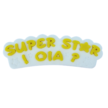 Molde de Silicone Alfabeto super star- cod 1579