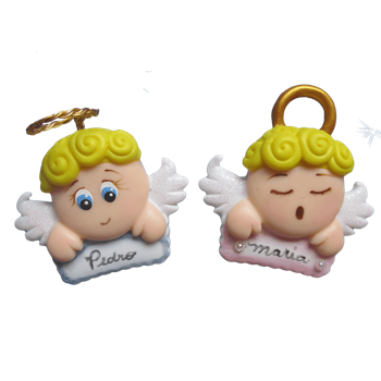 Molde de silicone Anjo com plaquinha cód 208
