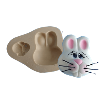 Molde de silicone Aplique coelho Paixão - cód 283